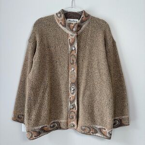 Harley of Scotland Merino Wool Blend Cardigan